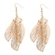 thumbnail image 1 of EeaseMX 1 par de pendientes de hojas multicapa, sencillos, con hojas huecas, estilo vintage, 1 of 6