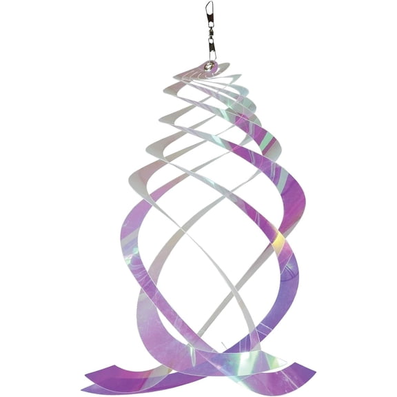 In the Breeze 9161 — Iridescent Crystal Spinner — Suncatcher Wind Spinner for Yards and Gardens, Humane Animal Deterrent