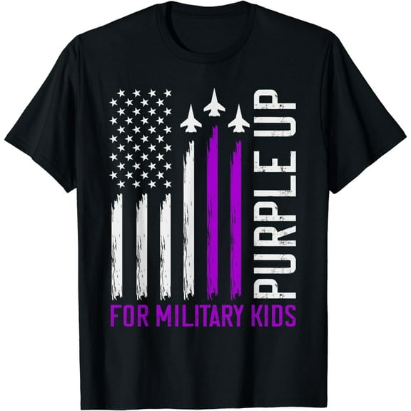 Purple Up For Military Kids Shirt Military Child Month T-Shirt