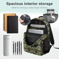 thumbnail image 4 of KUIFORTI Fish Camo Kids School Backpack Durable Large Capacity Boys Bookbag with Multiple Storage Pockets Side Pockets Suitable for Elementary Primary Middle Daily Use, 4 of 7