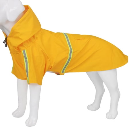 Yammee Waterproof Pu Reflective Stripes Raincoat for Pet Dog Cat Raincoat Multi-Size