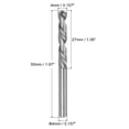 thumbnail image 2 of Uxcell 4mm Solid Carbide Left Hand Spiral Flutes Twist Drill Bit for Stainless Steel, 2 of 5