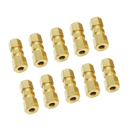 10Pcs Brake Line Connectors Compression Tube Fitting 4.75mm Brake Line Adapter Fittings Assortment Brake Line Connectors