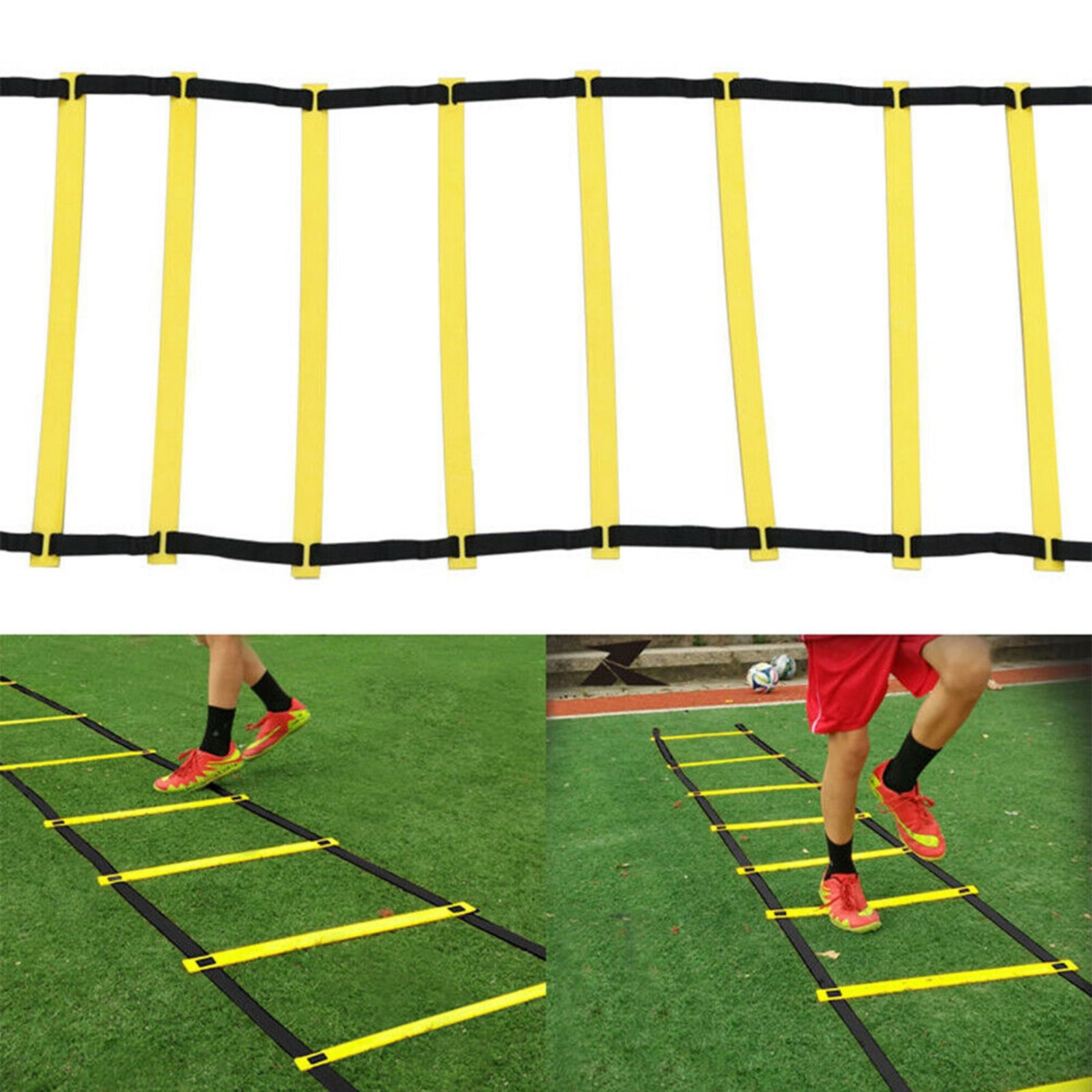 funtasica Agility Ladder, Training Exercise Ladders for Soccer Football Boxing Footwork Sports Agility Training with Carry Bag, 8/12/16/20 Rung - , 9M 16Joint