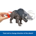 thumbnail image 5 of Jurassic World Rebirth Wild Roar Nasutoceratops Dinosaur Toy, Tail Controlled Attack Chomp & Sound, 5 of 7