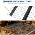 thumbnail image 1 of Royalbelle Drag Harrow, Rust-Resistant Chain Field Leveler with Front Rear Trays, UTV Tractor Attachment, 5FT x 4FT, Black, 1 of 7