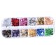 thumbnail image 5 of Aluminio Nail Flakes Baoblaze Lentejuelas Tinsel Glitter Decoración 12 Colores, 5 of 8
