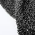 thumbnail image 6 of BalsaCircle 120" Sequin Round Tablecloth Black, 6 of 8