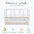 thumbnail image 3 of Dream On Me Hygge 5-in-1 Convertible Crib, Vintage White Oak, 3 of 9