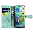 thumbnail image 4 of Funda Cartera FOXDOCK para iPhone 14 Plus , Flip PU con Relieve de Gatos y Perros, Tarjetero y Soporte, 4 of 6