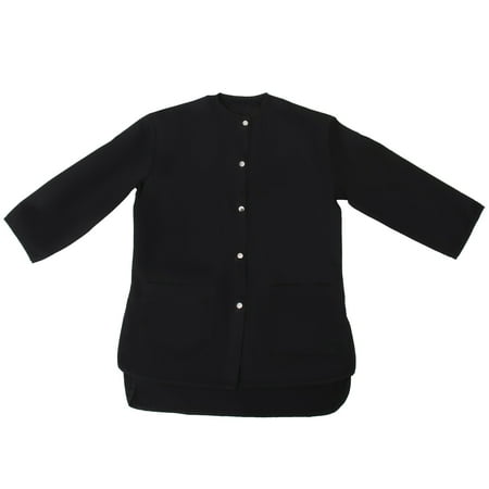 

Salon Labour Suit Work Clothes Hair Salon Smock Long Sleeve Style (Black)