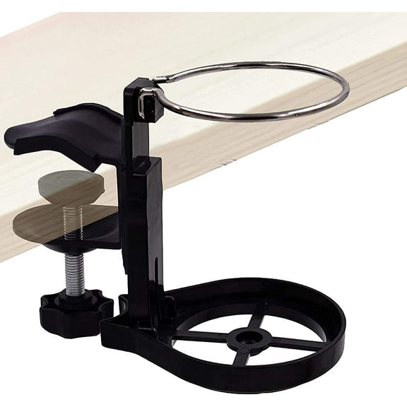 Anti-Spill Cup Holder Drink Holder Water Bottles Holder for Your Desk or Table - Foldable and Portable for Travel, Airplanes, Cafes, Desks, Tables and Wheelchairs