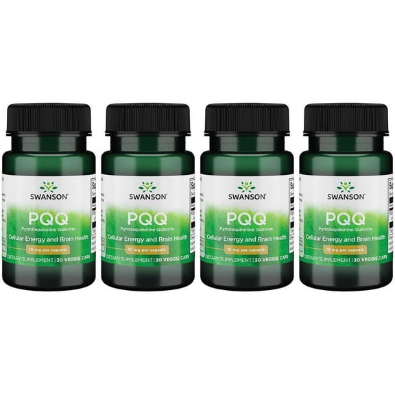 Swanson Pqq Pyrroloquinoline Quinone 10 mg 30 Vegan Caps 4 Pack