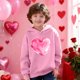 thumbnail image 1 of TaTaai Valentines Sweatshirt Women Gnomes Shirts Love Heart Sweater Crewneck Long Sleeve Pullover Tops Gift, 1 of 8
