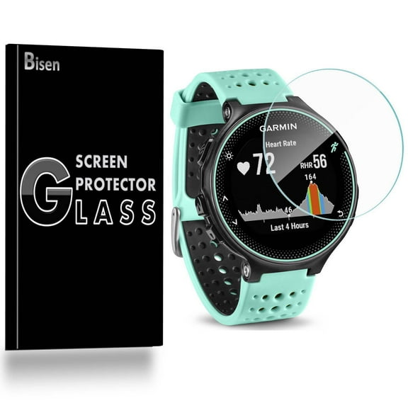 [2-Pack] Garmin Forerunner 220 BISEN Tempered Glass Screen Protector, Anti-Scratch, Anti-Shock, Shatterproof, Bubble Free