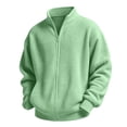 thumbnail image 5 of JOANKDMI Full Zip Up Sweatshirt Boys Waffle Knit Mock Neck Athletic Jacket Long Sleeve Lightweight Activewear with Pockets for Casual Running Fall Workout Tops, 5 of 9