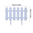 thumbnail image 6 of White Plastic Garden Picket Fence, Decorative Outdoor Landscape Edging for Lawn and Flower Beds, 6 of 6