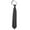 Charcoal Gray, variant on Solid Charcoal Gray Men's 17" Zipper Tie