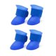 thumbnail image 1 of KAIYANG Botas de silicona para perros pequeños de colores caramelo, impermeables, antideslizantes, para lluvia (s-azul) M azul, 1 of 5