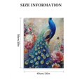 thumbnail image 3 of FCXZI Peacock  Indoor art wall decoration home is suitable for living room, bedroom, office, dining room, club decoration, can hang canvas hanging paintings 16x20in, 3 of 5
