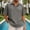 Gray, variant on Dolkfu Collared Mens Shirts Cotton Linen Casual Golf Shirts Short Sleeve Mens Loose Pullover Polos L