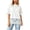 White, variant on Women's Lace Patchwork Top Summer Daily Relaxed Fit Drop Shoulder Short Sleeve Blouse Casual Weekend T-Shirt (Black, L)