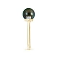 thumbnail image 3 of ANGARA Tahitian Cultured Pearl Three Stone Ring with Diamonds in 14K Yellow Gold for Women | June Birthstone, Birthday, Anniversary, Jewelry Gift for Women | Pearl Ring, 3 of 9
