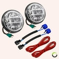 thumbnail image 3 of Chrome DOT 7" HALO DRL LED Headlights for Jeep Wrangler JK TJ LC CJ Accessories, 3 of 9