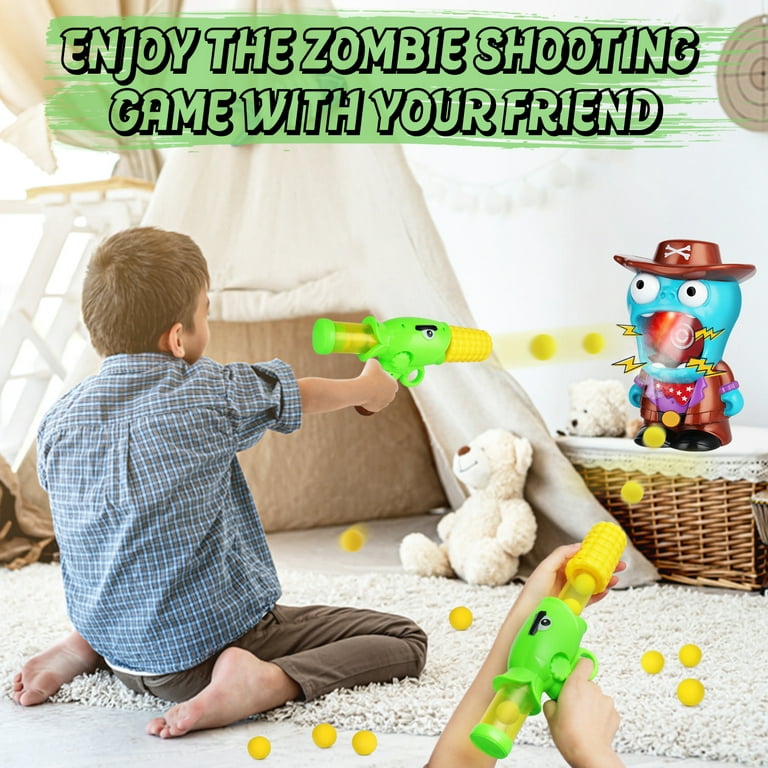 668-1 Plants vs Zombies Toys Plastic EVA foam ball shooter gun