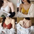 thumbnail image 5 of ZXYOUPING 3pcs Push Up Sujetador Cross Strap Sexy Hermosa Ropa Interior Trasera Para Mujer Bralette Transpirable , Tubo De Fondo De La Parte Superior Envuelto Del Pecho Sin Anillo De Acero Chaleco, 5 of 5