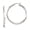 Colorname Hoopear: Silver / 40mm, variant on Sterling Silver 20mm Knife Edge Hoop Earrings