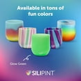 thumbnail image 2 of Silipint 12oz Stemless Silicone Wine Glass - BPA-Free, Shatterproof, Non-Toxic, Dishwasher Safe, Unbreakable Wine Glass - Perfect for Outdoor Picnics, Camping, Home, Aurora - Pack of 4, 2 of 3