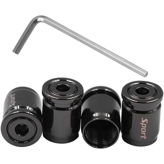 wefenad 4 Tapas de válvulas para neumáticos de Coche, antirrobo para válvulas de Rueda con Junta tórica de Goma, Tapa Universal de vástago de válvula de Acero Inoxidable