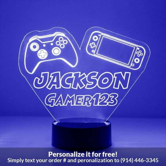 Mirror Magic Store Game Consoles Color Changing Personalized LED Light with Remote Control