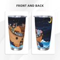 thumbnail image 3 of Susaid Ocean Scene with Noah's Ark Print 20oz Car Cup,Insulated Coffee Cup Fully Spill Proof Travel Coffee Mug, Stainless Steel Tumbler for Work Home Outdoor Car-Without Straw, 3 of 8
