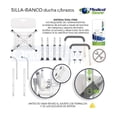 thumbnail image 3 of Silla Ducha Aluminio Banco Medical Store Ajustable Brazos Antiderrapante Medical Store 6004MS, 3 of 3