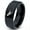 Black Bevel Polish Tungsten, variant on Tungsten Tyrannosaurus Rex Band Ring 8mm Men Women Comfort Fit Black Beveled Edge Brushed Polished