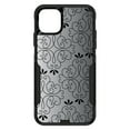 thumbnail image 1 of DistinctInk Custom SKIN / DECAL compatible with OtterBox Commuter for iPhone 11 Pro MAX (6.5" Screen) - Black White Fade Black Floral Pattern, 1 of 5