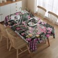 thumbnail image 2 of Pioneer Flower Floral Print Pattern Rectangle Tablecloth 60"x84",Waterproof Polyester Rectangle Table Cloth, Wipeable Spillproof Polyester Tablecloth for Dining, Camping, Indoor and Outdoor, 2 of 5