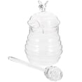thumbnail image 5 of 1 Set Glass Honey Jar Clear Honey Container Shop Honey Storage Jar with Rod Random Lid Style, 5 of 5