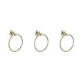 thumbnail image 2 of pitrice Towel Ring Fixing Rings Hanging Rack Convenient Towels Hangers for Indoor Use Hanger Stand for Home Bathroom Kitchen Use Golden 3Set, 2 of 6