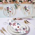 thumbnail image 2 of 4th of July Cloth Napkins, Independence Day Blue Red Star Fireworks Washable and Reusable Dinner Napkins Set of 8, Table Napkin for Kitchen Party Birthday Wedding Hotel Housewarming 20"x20", 2 of 8