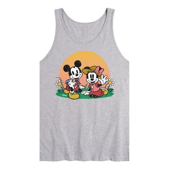 Disney - Mickey & Friends - Minnie & Mickey Enjoy the Sunset - Men's Jersey Tank Top