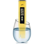 JosLiki Digital PH Meter, PH Meter 0.01 PH High Accuracy Water Quality Tester with 0-14 PH Measurement Range for Household Drinking, Pool and Aquarium Water PH Tester Design with ATC