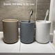 thumbnail image 2 of Juego de 3 vasos para cepillos de dientes, juego de vasos para cepillos de dientes, vasos de plástico, para adultos, jóvenes y niños (300 ml, blanco, gris, marrón), 2 of 7