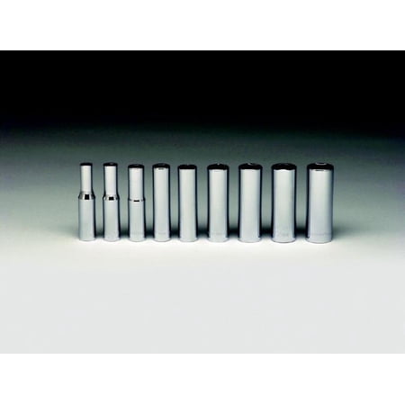 UPC: 0076799002570 | Wright Tool 1/4 In. Dr. 9 Pc. 6 Pt. Deep Metric Socket Set 5 Mm To 13 Mm