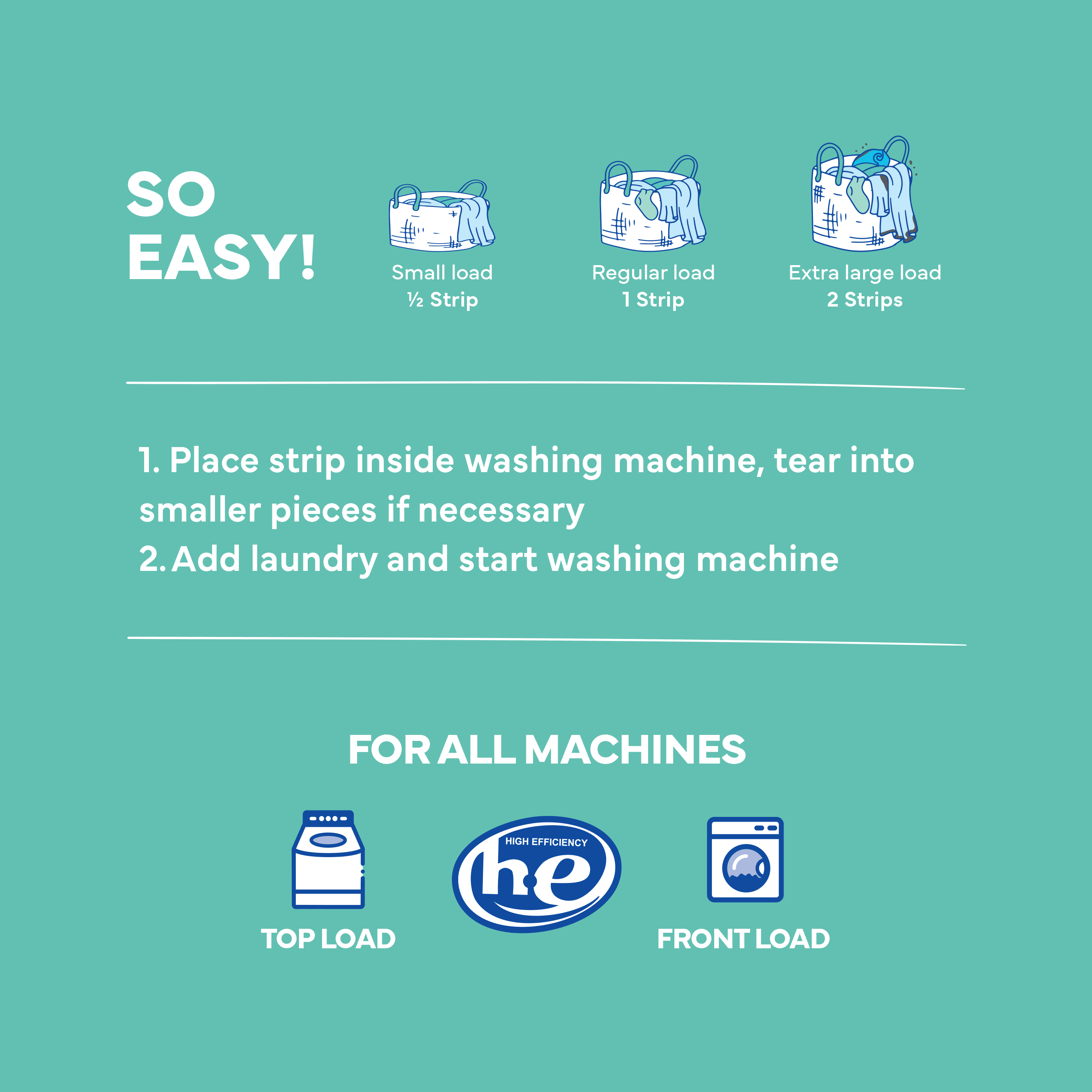 Tru Earth Laundry Detergent Sheets - 64 Strips - Fragrance Free