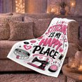 thumbnail image 6 of Whimsical Stitching Happy Place Sewing Craft Theme, Playful Festive Scene, Warm Flannel Blanket for Living Room and Family Room, Art Lovers Christmas Gift, Festive Home Decor, 6 of 9