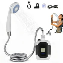 ASKITO Portable Camping Shower, Rechargeable Outdoor Shower Head Sprayer with Adjustable Flow for Camping, Hiking, Car Washing & Pet Cleaning
