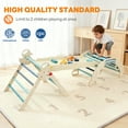 thumbnail image 5 of CONCETTA Pikler Triangle Set, 9-in-1 Foldable Montessori Toddler Climbing Toys Indoor with Arch, Ramp and Ladder, Jungle Gym, Blue, 5 of 7